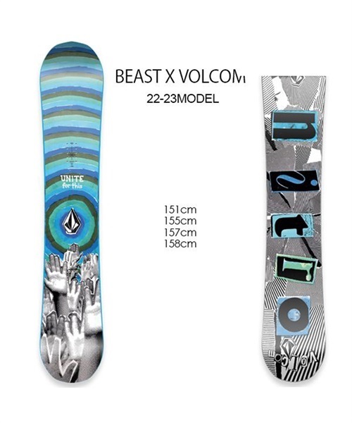 スノーボード 板 NITRO ナイトロ BEAST X VOLCOM 22-23モデル ムラサキスポーツ K1 B10(BEASTXVOLCOM-151)