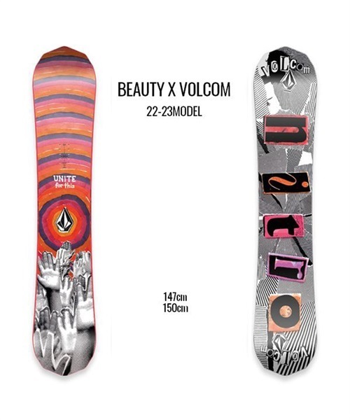 スノーボード 板 レディース NITRO ナイトロ BEAUTY-X-VOLCOM 22-23モデル ムラサキスポーツ K1 J6(BEAUTY-X-VOLCOM-147)