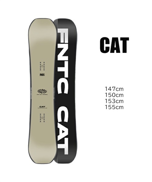 【FNTC】CAT 22-23 ブラック 153cm スノーボード メンズ