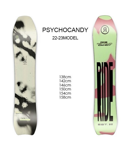 スノーボード 板 レディース RIDE ライド PSYCHOCANDY 22-23モデル