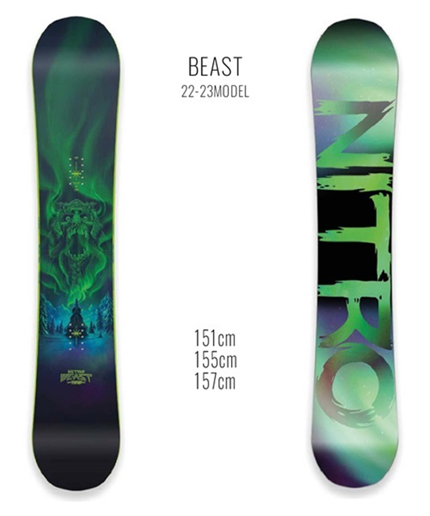 スノーボード 板 NITRO ナイトロ BEAST 22-23モデル ムラサキスポーツ K1 F17(BEAST-151cm)