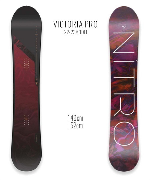 スノーボード 板 NITRO ナイトロ VICTORIA PRO 22-23モデル