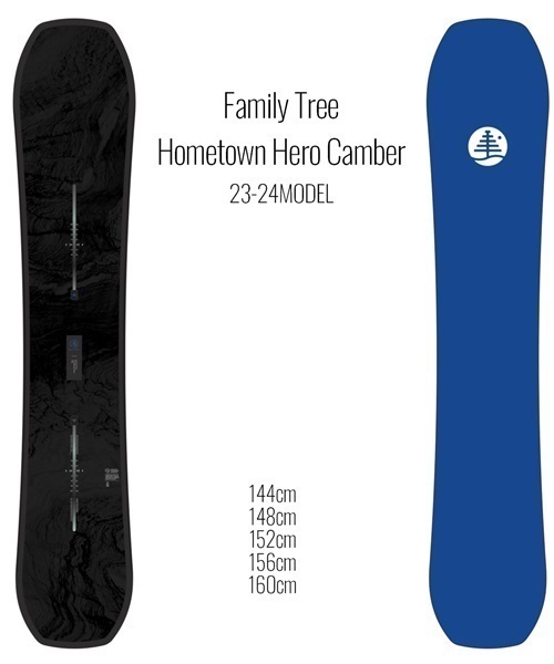 スノーボード 板 メンズ BURTON バートン Family Tree Hometown Hero Camber Snowboard 23-24モデル KK A26(ONECOLOR-144cm)