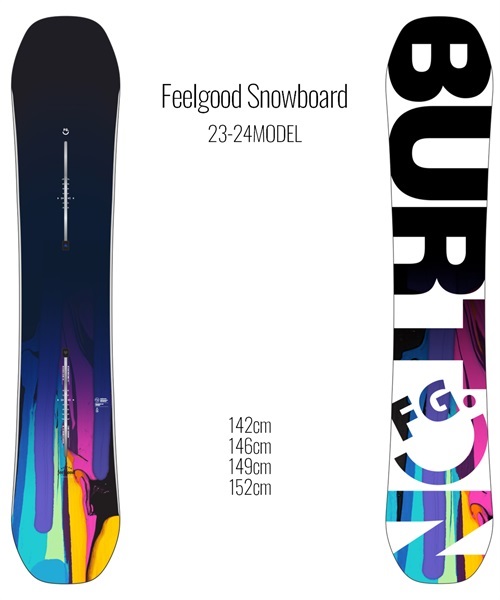 スノーボード 板 レディース BURTON  10691110960 Feelgood Snowboard 23-24モデル ムラサキスポーツ KK A26(ONECOLOR-142cm)