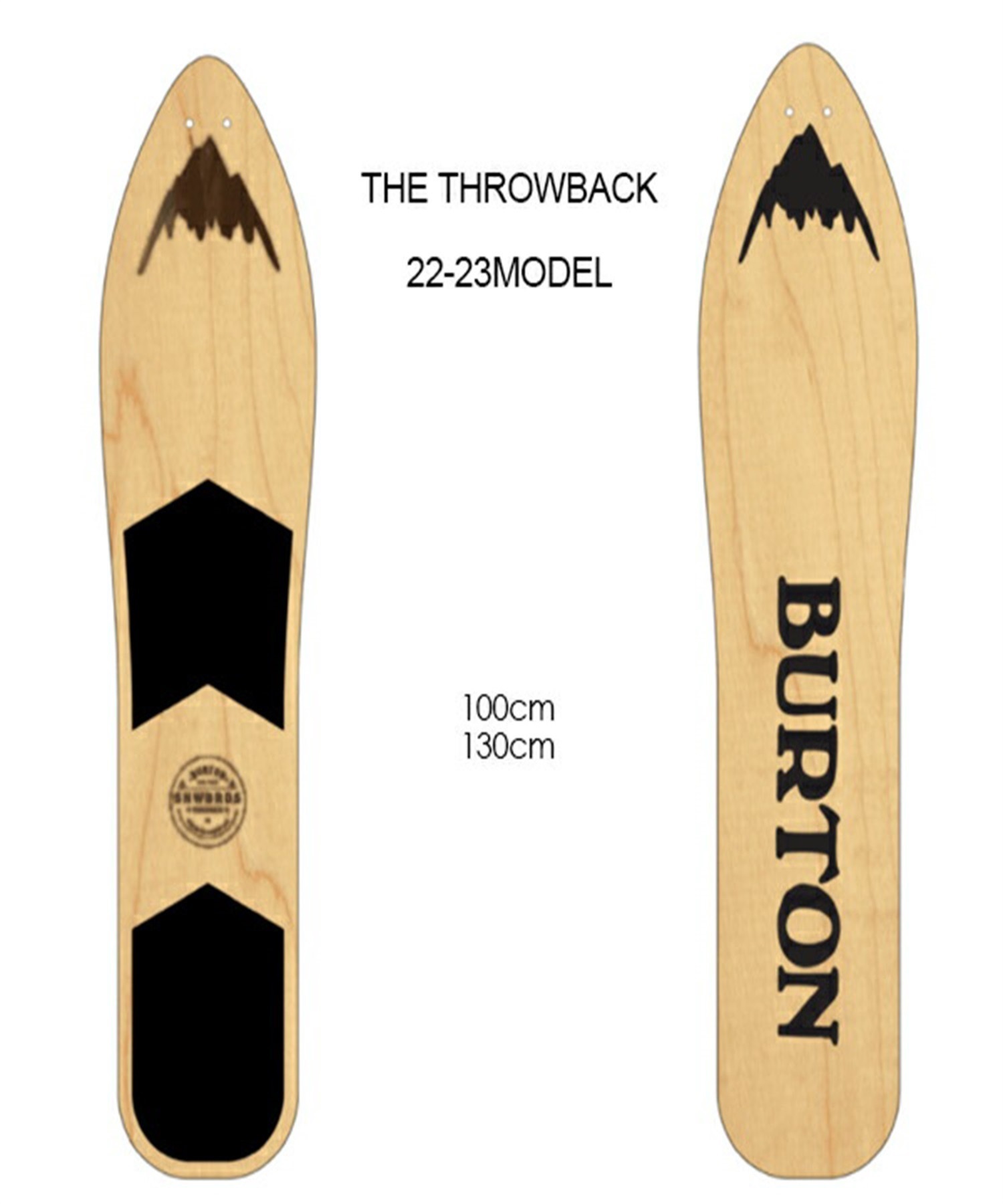 スノーボード 板 BURTON バートン 15977104000 THE THROWBACK 23-24モデル ムラサキスポーツ KK A14(ONECOLOR-100)