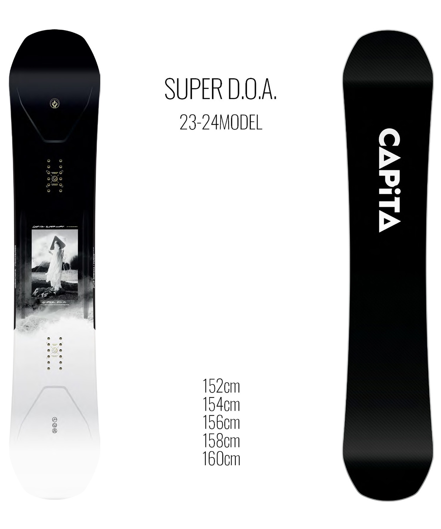 スノーボード 板 メンズ CAPITA キャピタ SUPER DOA 23-24モデル 