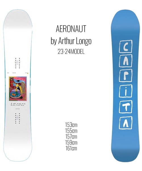 スノーボード 板 メンズ CAPITA キャピタ AERONAUT 23-24モデル ムラサキスポーツ KK B16(AERONAUTbyArthurLongo-153cm)