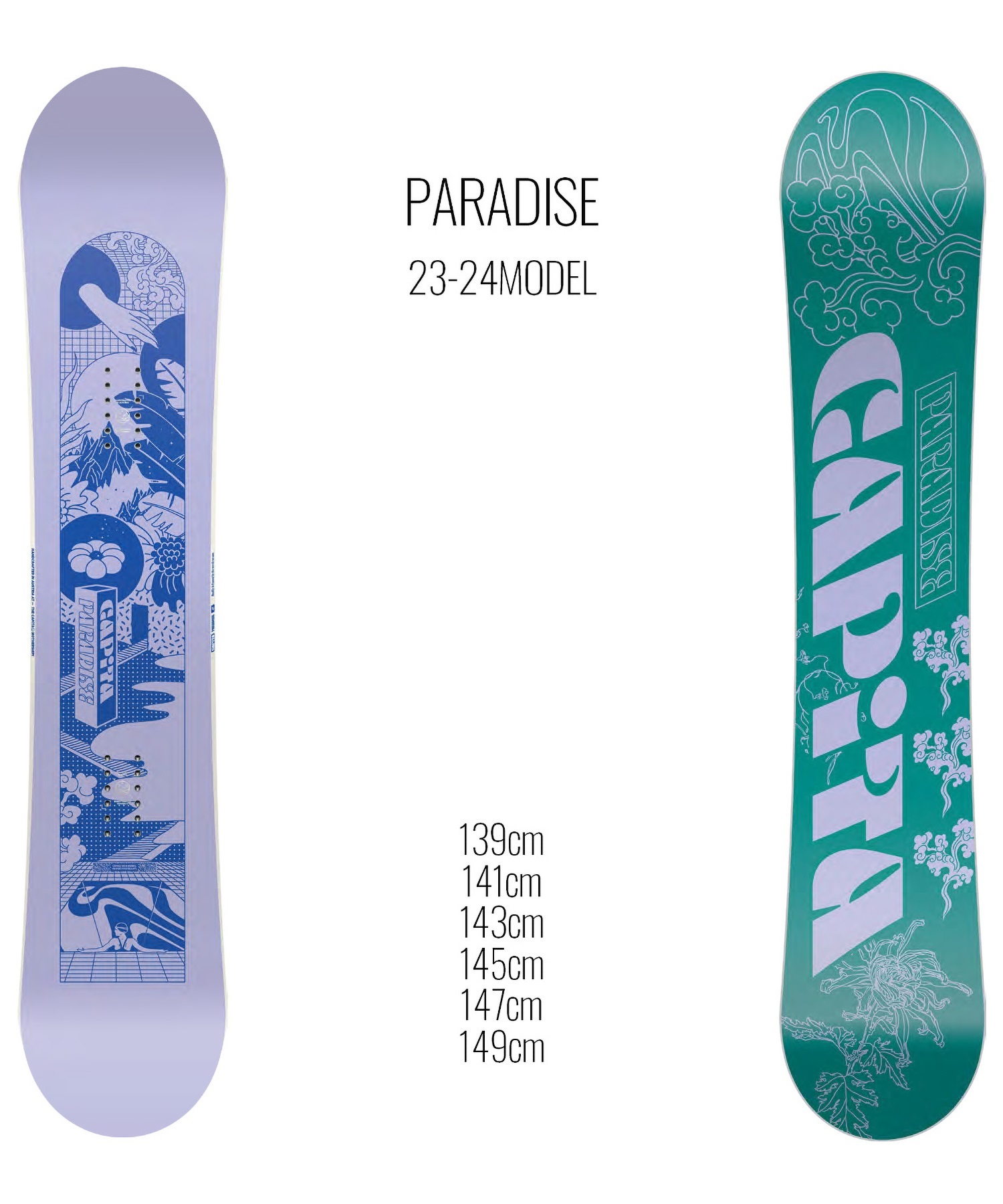 スノーボード 板 レディース CAPITA キャピタ PARADISE 23-24モデル 