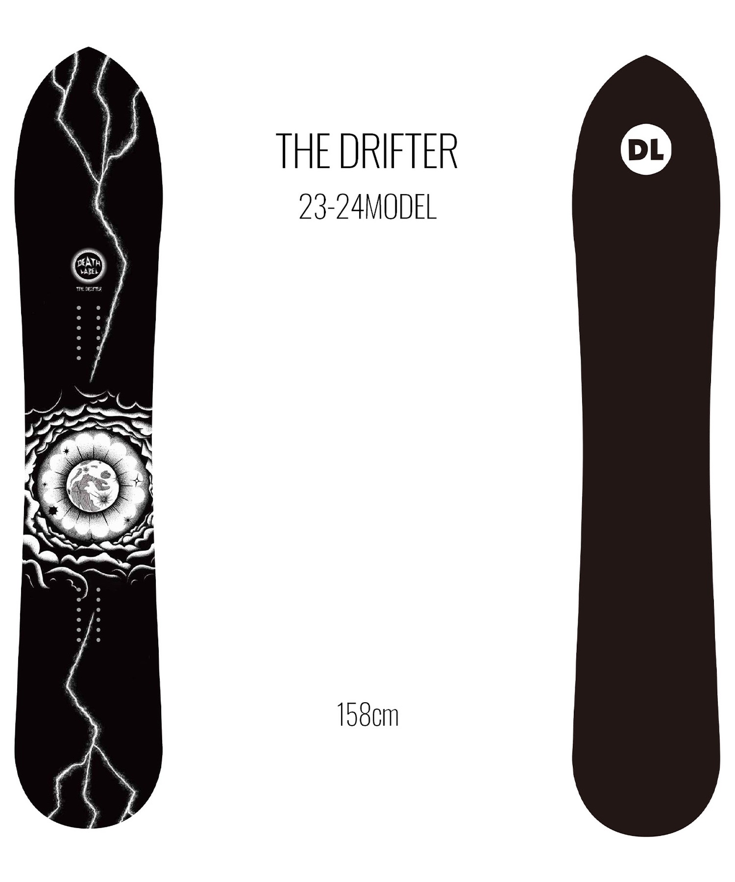 【早期購入/店頭受取対象外】スノーボード 板 メンズ DEATH LABEL デスレーベル THE DRIFTER 23-24モデル ムラサキスポーツ KK C2(THEDRIFTER-158cm)