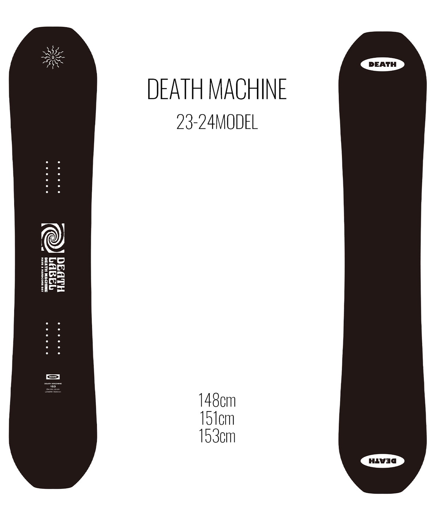 スノーボード 板 メンズ DEATH LABEL デスレーベル DEATH MACHINE 23 