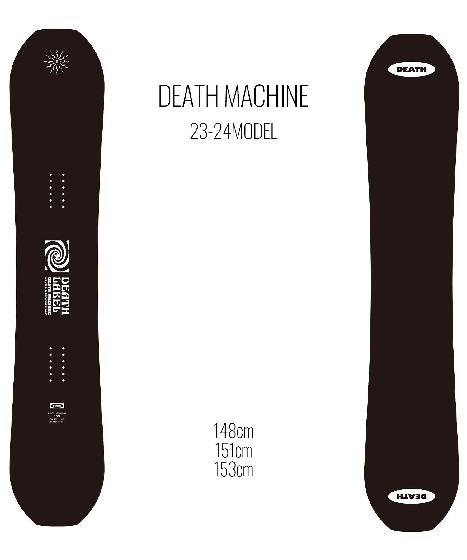 【早期購入/店頭受取対象外】スノーボード 板 メンズ DEATH LABEL デスレーベル DEATH MACHINE 23-24モデル ムラサキスポーツ KK C2(DEATHMACHINE-148cm)