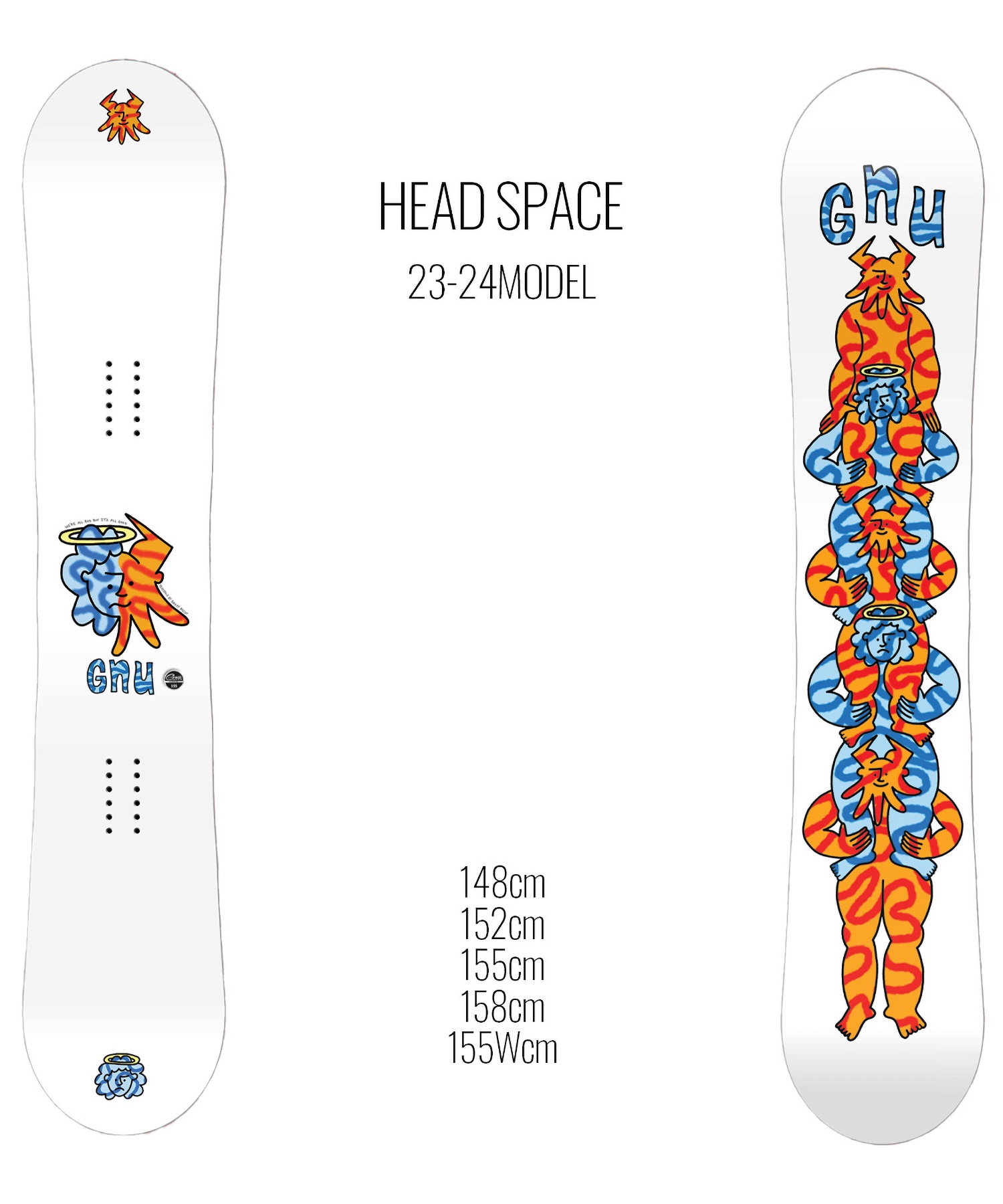 スノーボード 板 メンズ GNU グヌー HEADSPACE 23-24モデル ムラサキ ...