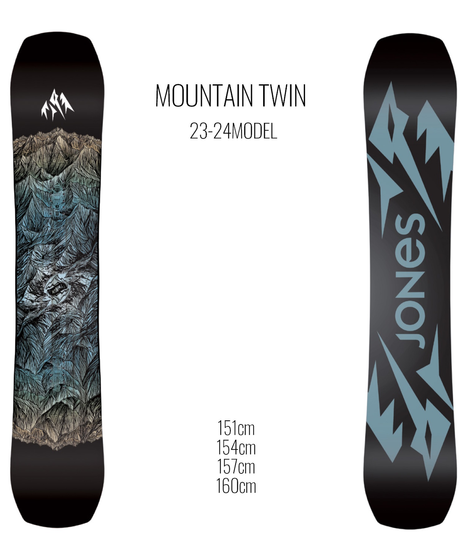 スノーボード 板 メンズ JONES ジョーンズ MOUNTAIN TWIN 23-24モデル ムラサキスポーツ KK B16(MOUNTAINTWIN-151cm)
