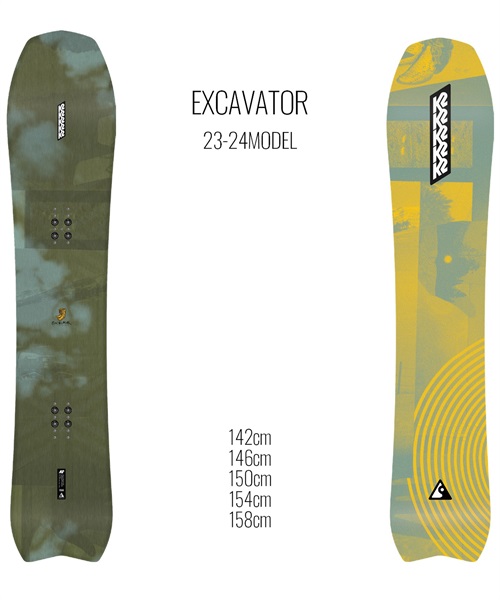 スノーボード 板 ユニセックス K2 ケーツー EXCAVATOR 23-24モデル ムラサキスポーツ KK C2(EXCAVATOR-142cm)