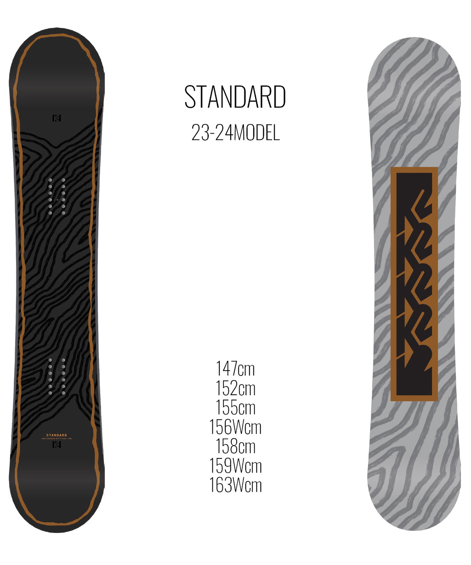 【早期購入/店頭受取対象外】スノーボード 板 メンズ K2 ケーツー STANDARD 23-24モデル ムラサキスポーツ KK C2(STANDARD-147cm)