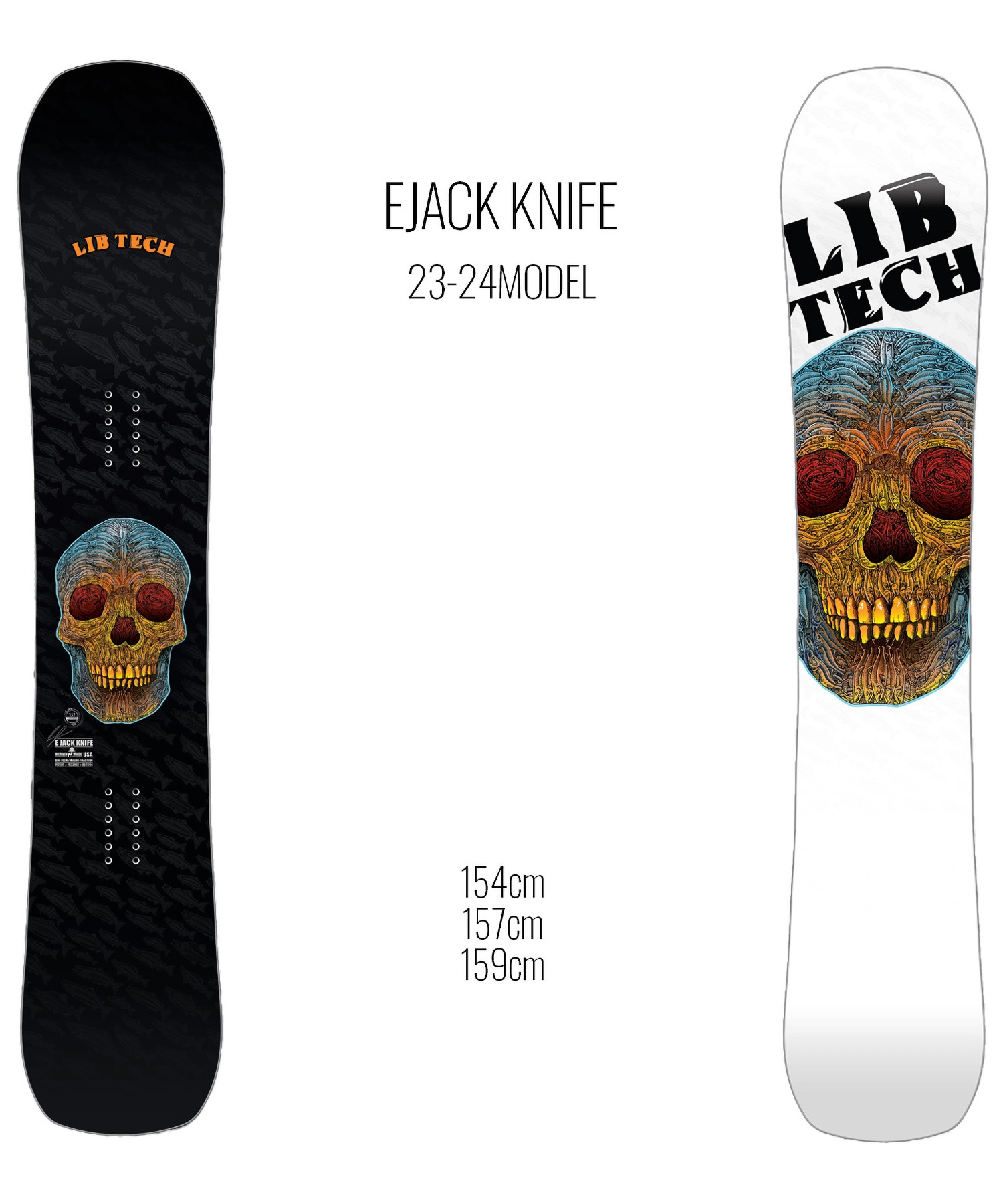 スノーボード 板 メンズ LIBTECH リブテック EJACK KNIFE 23-24モデル ムラサキスポーツ KK B24(BLACK-154cm)