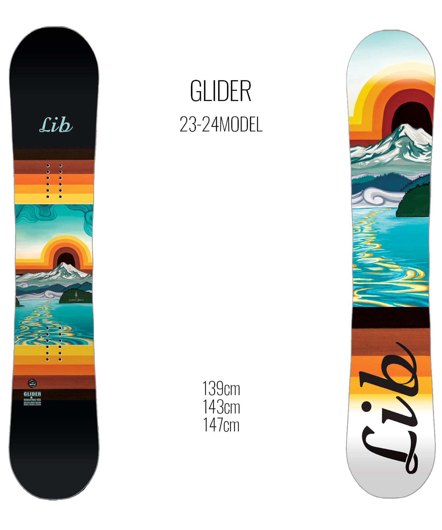 スノーボード 板 メンズ LIBTECH リブテック GLIDER 23-24モデル ムラサキスポーツ KK B24(BLACK-139cm)