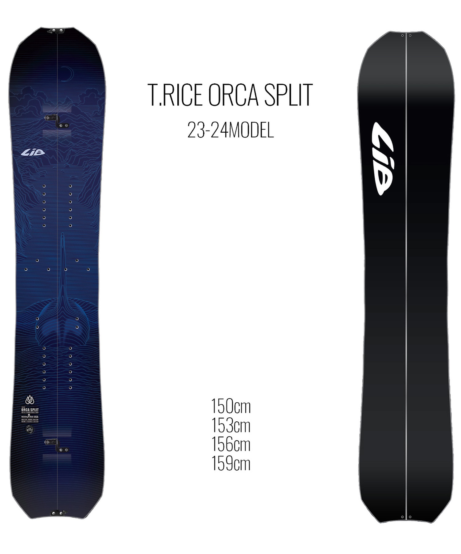 スノーボード 板 メンズ LIBTECH リブテック T-RICE ORCA SPLIT 23-24モデル ムラサキスポーツ KK B24(NAVY-150cm)