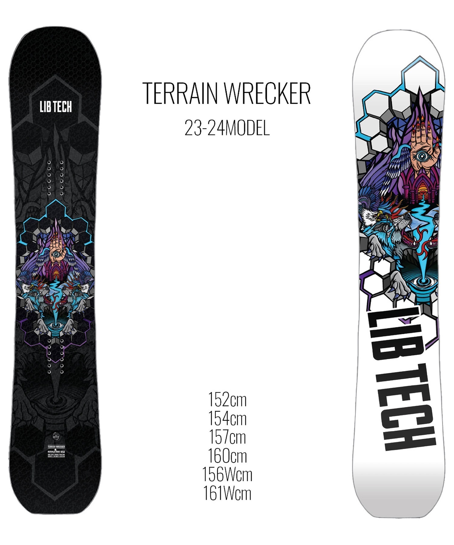 スノーボード 板 メンズ LIBTECH リブテック TERRAIN WRECKER 23-24モデル ムラサキスポーツ KK B24(BLACK-152cm)