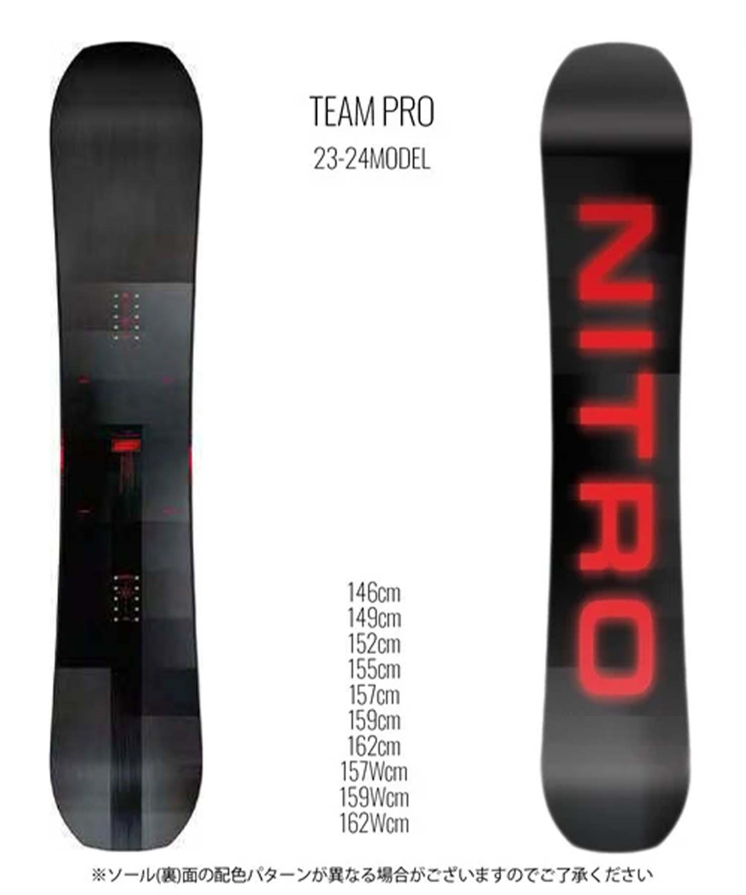 スノーボード 板 メンズ NITRO ナイトロ TEAM PRO 23-24モデル ムラサキスポーツ KK G29(onecolor-146)