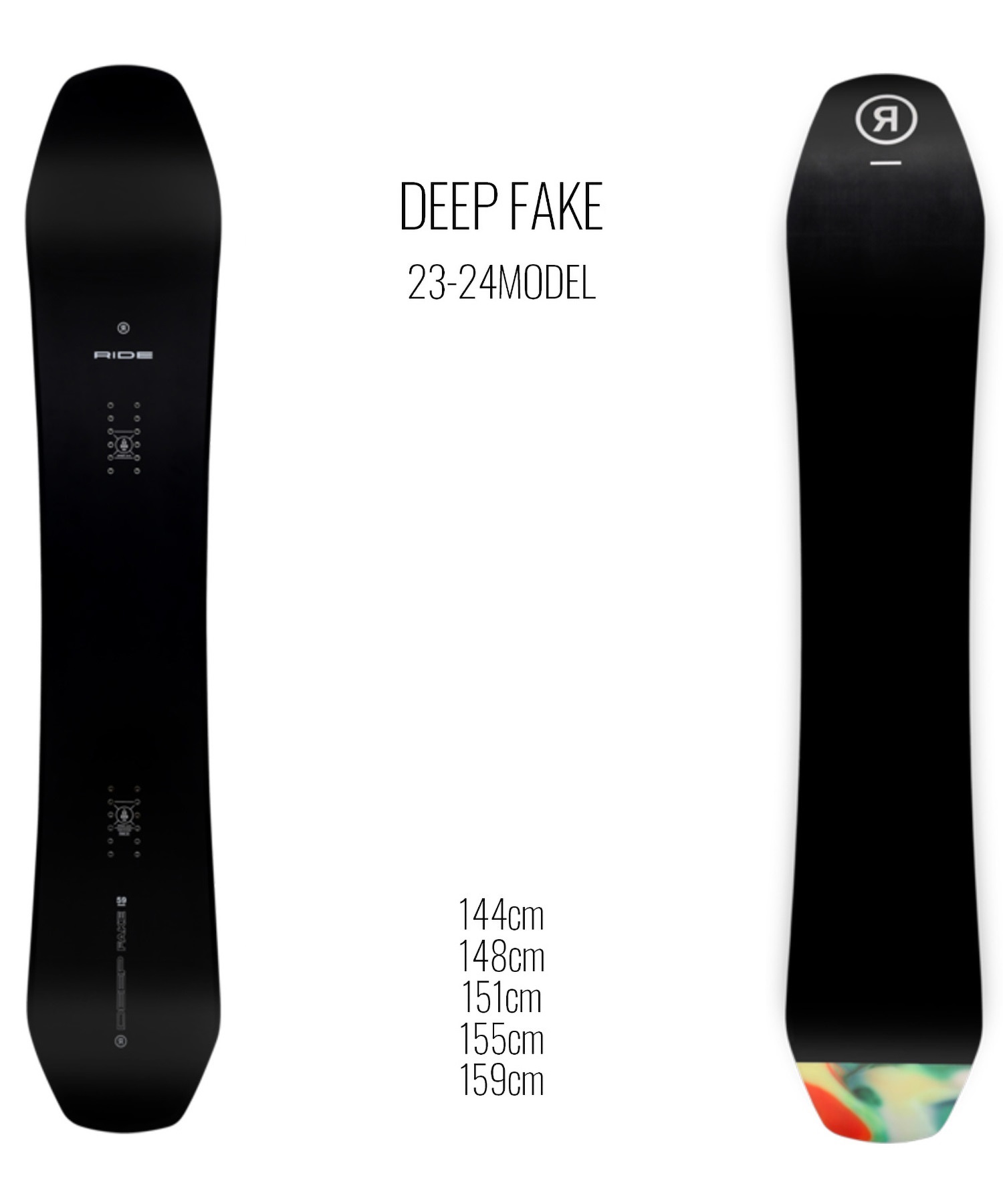 スノーボード 板 メンズ RIDE ライド DEEP FAKE 23-24モデル ムラサキスポーツ KK C2(DEEPFAKE-144cm)