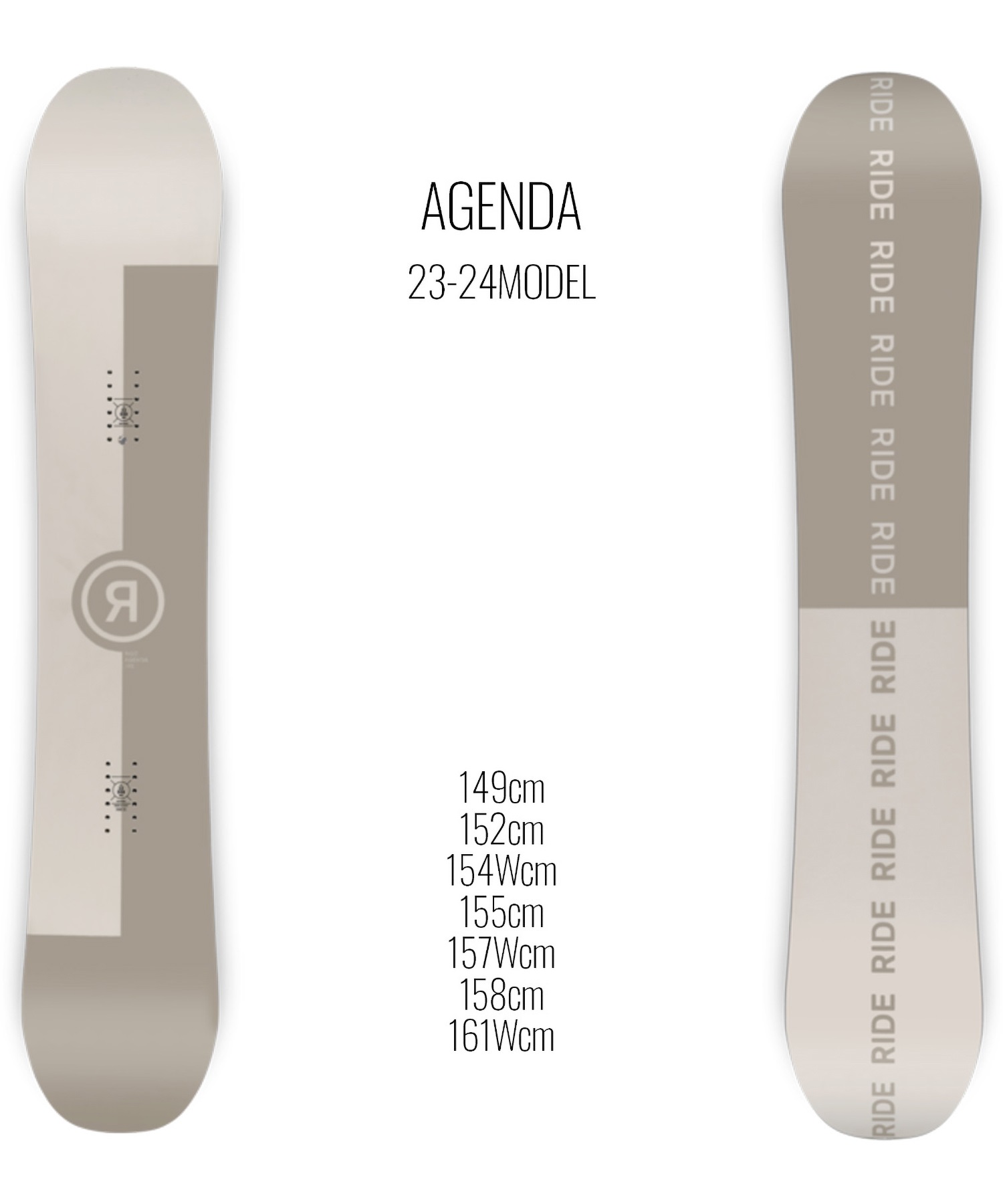 【早期購入/店頭受取対象外】スノーボード 板 メンズ RIDE ライド AGENDA 23-24モデル ムラサキスポーツ KK C2(AGENDA-149cm)