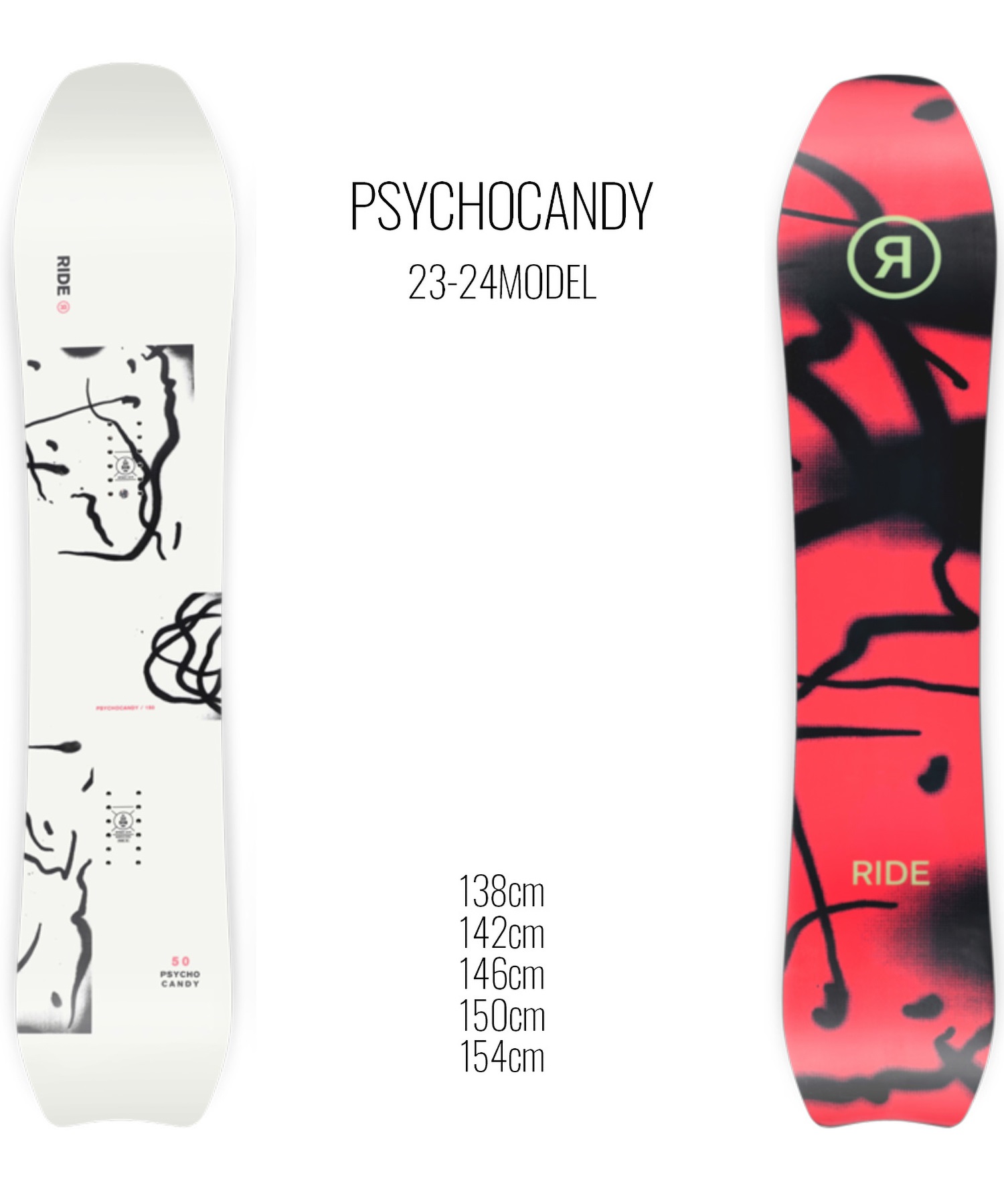 スノーボード 板 ユニセックス RIDE ライド PSYCHOCANDY 23-24モデル ムラサキスポーツ KK C2(PSYCHOCANDY-138cm)