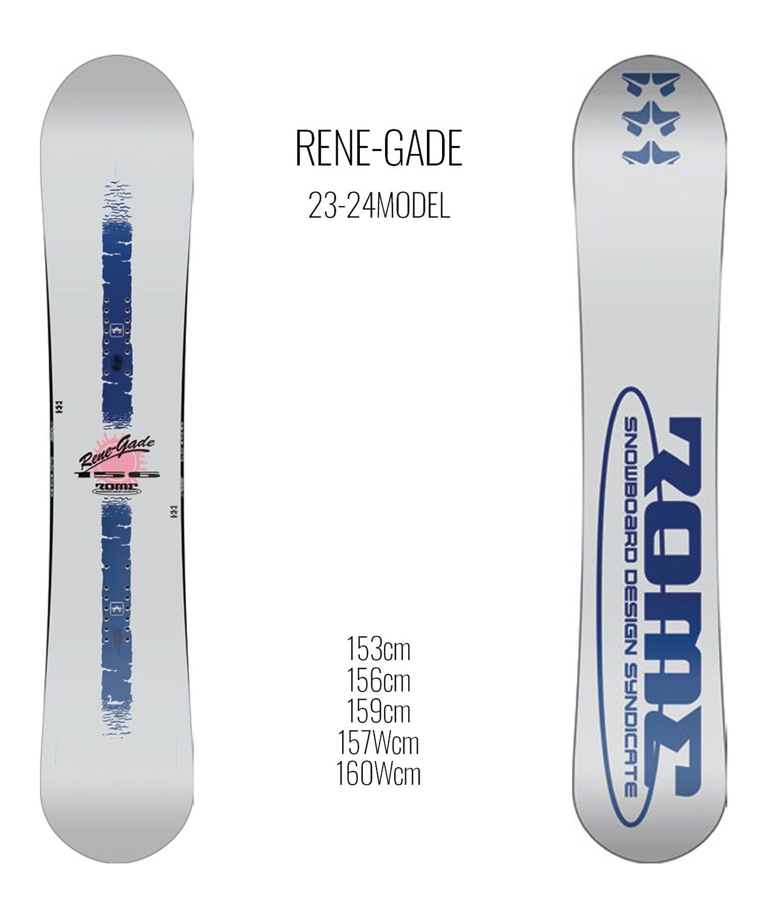 スノーボード 板 メンズ ROME SDS ローム RENE-GADE 23-24モデル