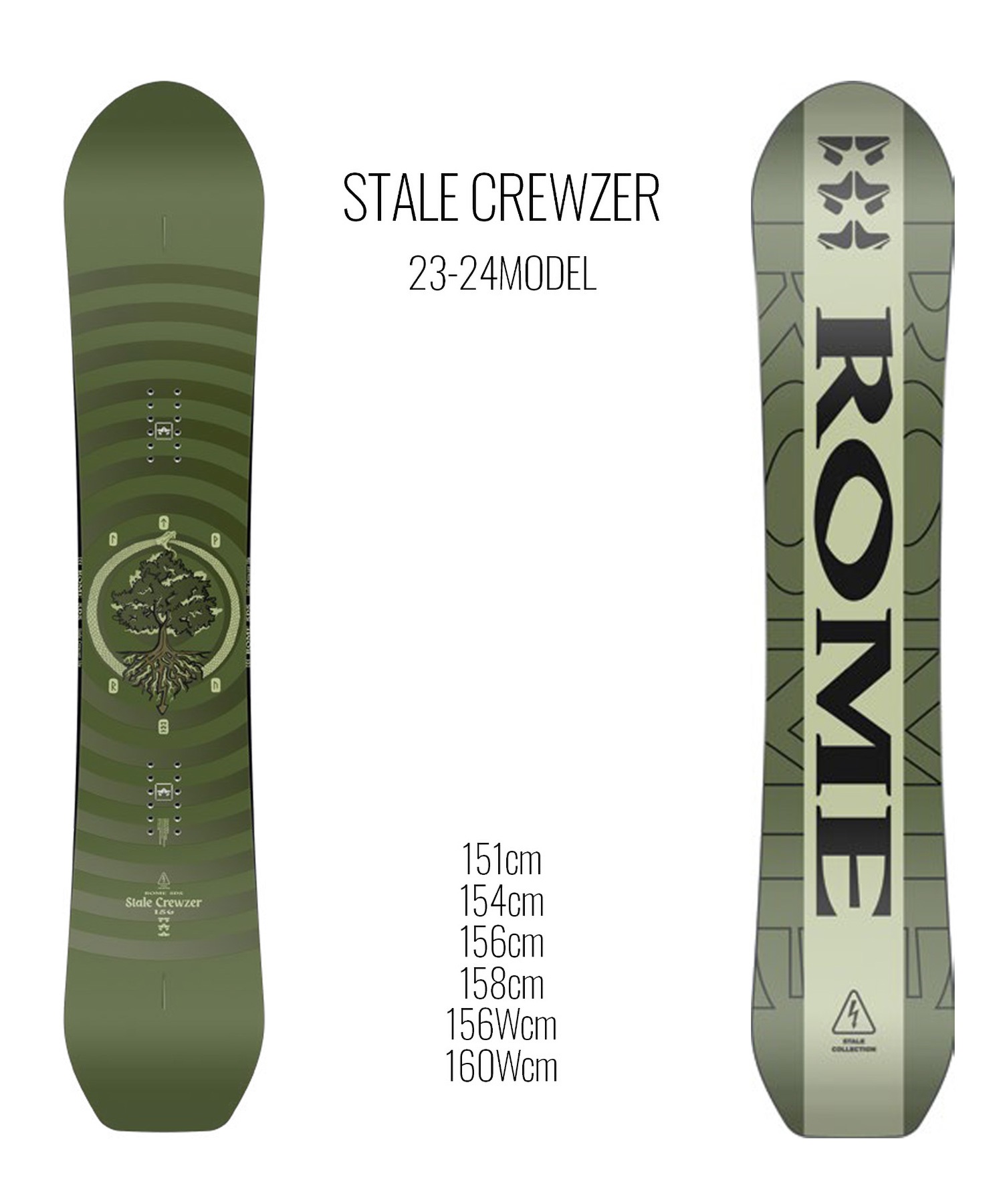 スノーボード 板 メンズ ROME SDS ローム STALE-CREWZER 23-24モデル 