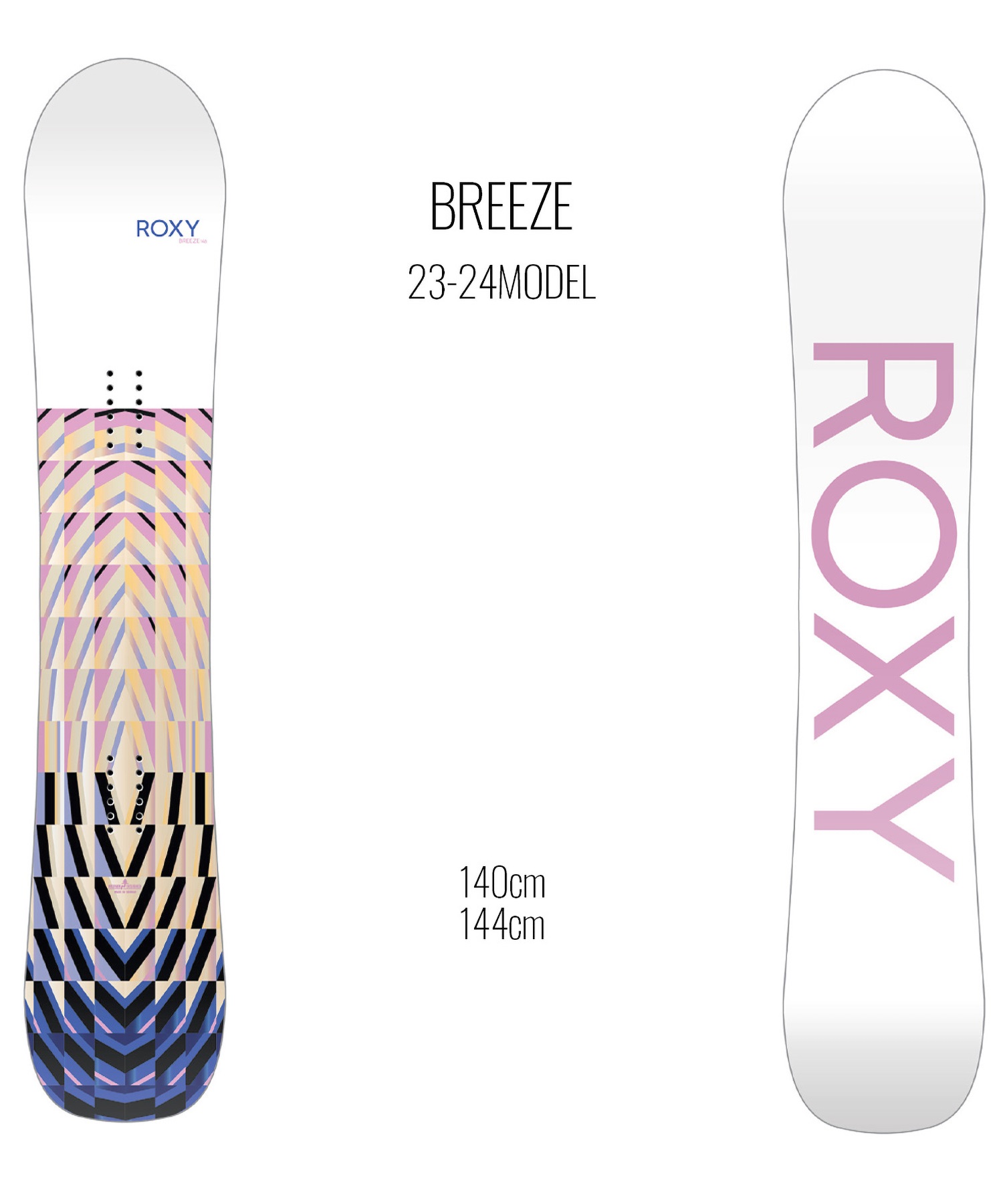 スノーボード 板 レディース ROXY ロキシー BREEZE 23-24モデル ムラサキスポーツ KK B24(WHITE-140cm)