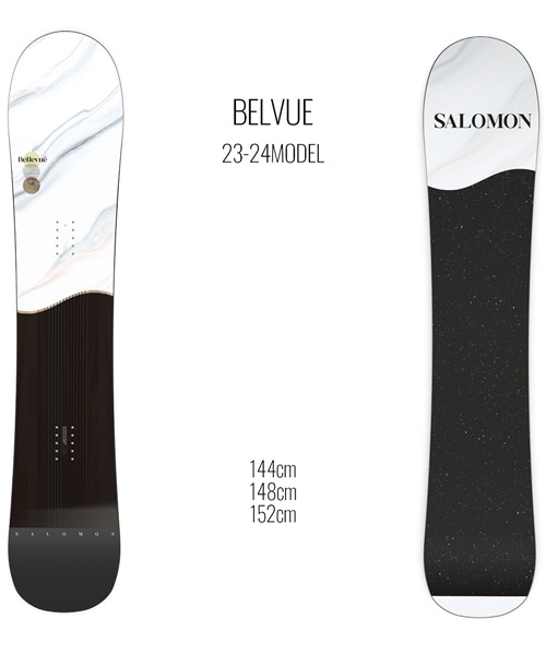 スノーボード 板 レディース SALOMON サロモン BELLVUE 23-24モデル ムラサキスポーツ KK C2(BELVUE-144cm)