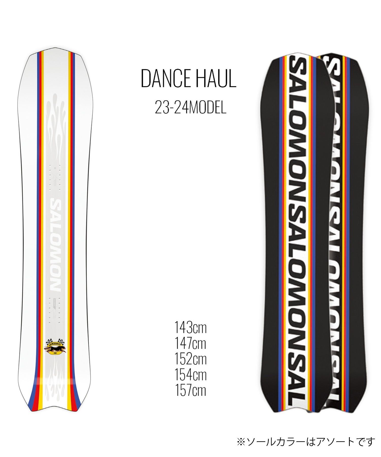 スノーボード 板 ユニセックス SALOMON サロモン DANCE HAUL  23-24モデル ムラサキスポーツ KK C2(DANCEHAUL-143cm)