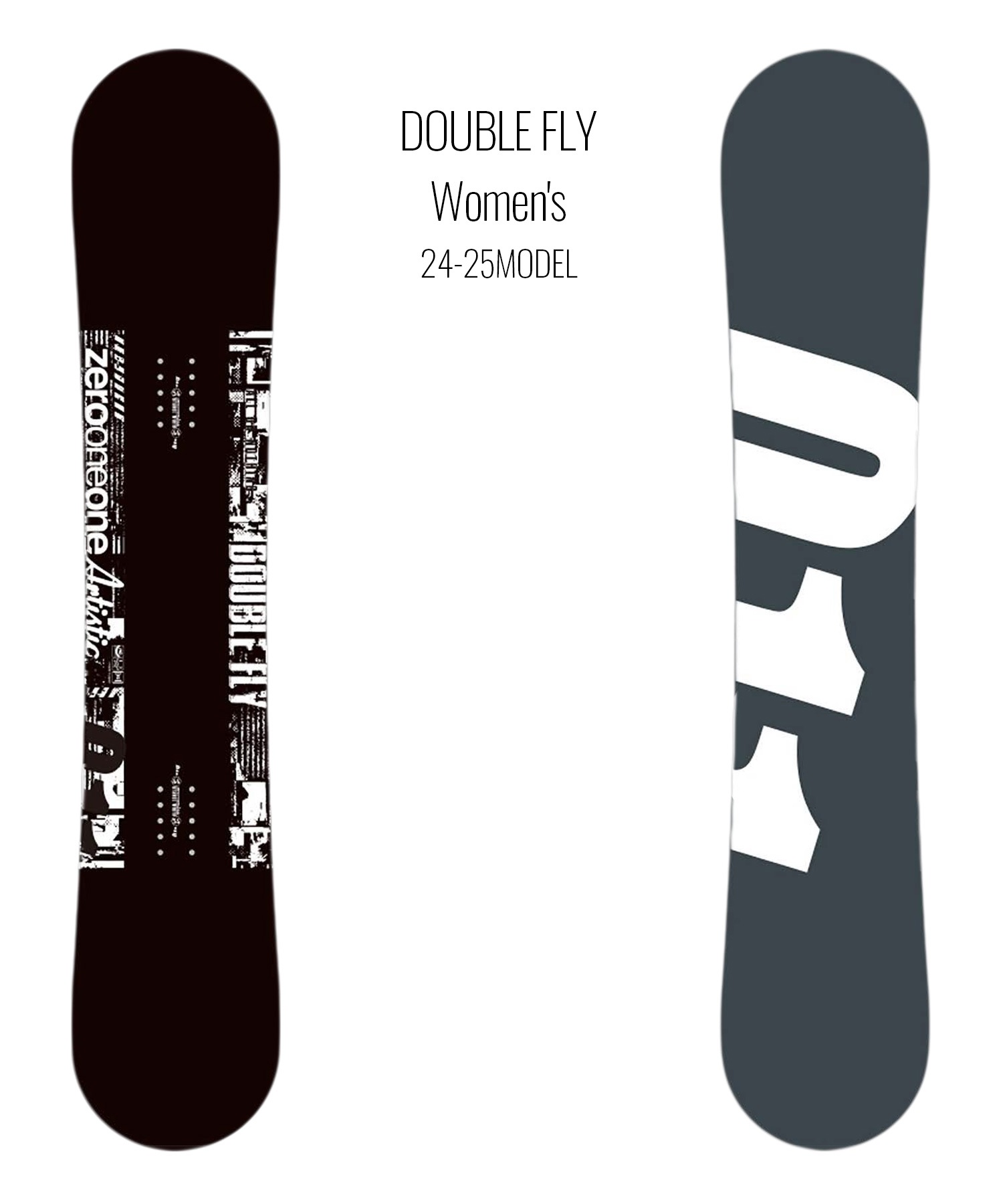 【早期購入】011artistic ゼロワン スノーボード 板 レディース 国産 グラトリ DOUBLE FLY Women's ムラサキスポーツ 24-25モデル LL B15(ONECOLOR-138cm)