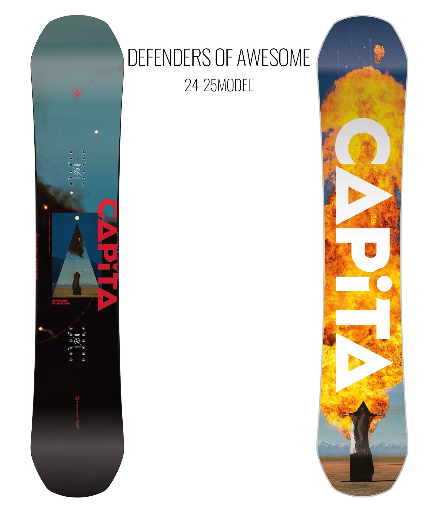 【早期購入】CAPITA キャピタ スノーボード 板 メンズ DEFENDERS OF AWESOME ムラサキスポーツ 24-25モデル LL A19(ONECOLOR-148cm)