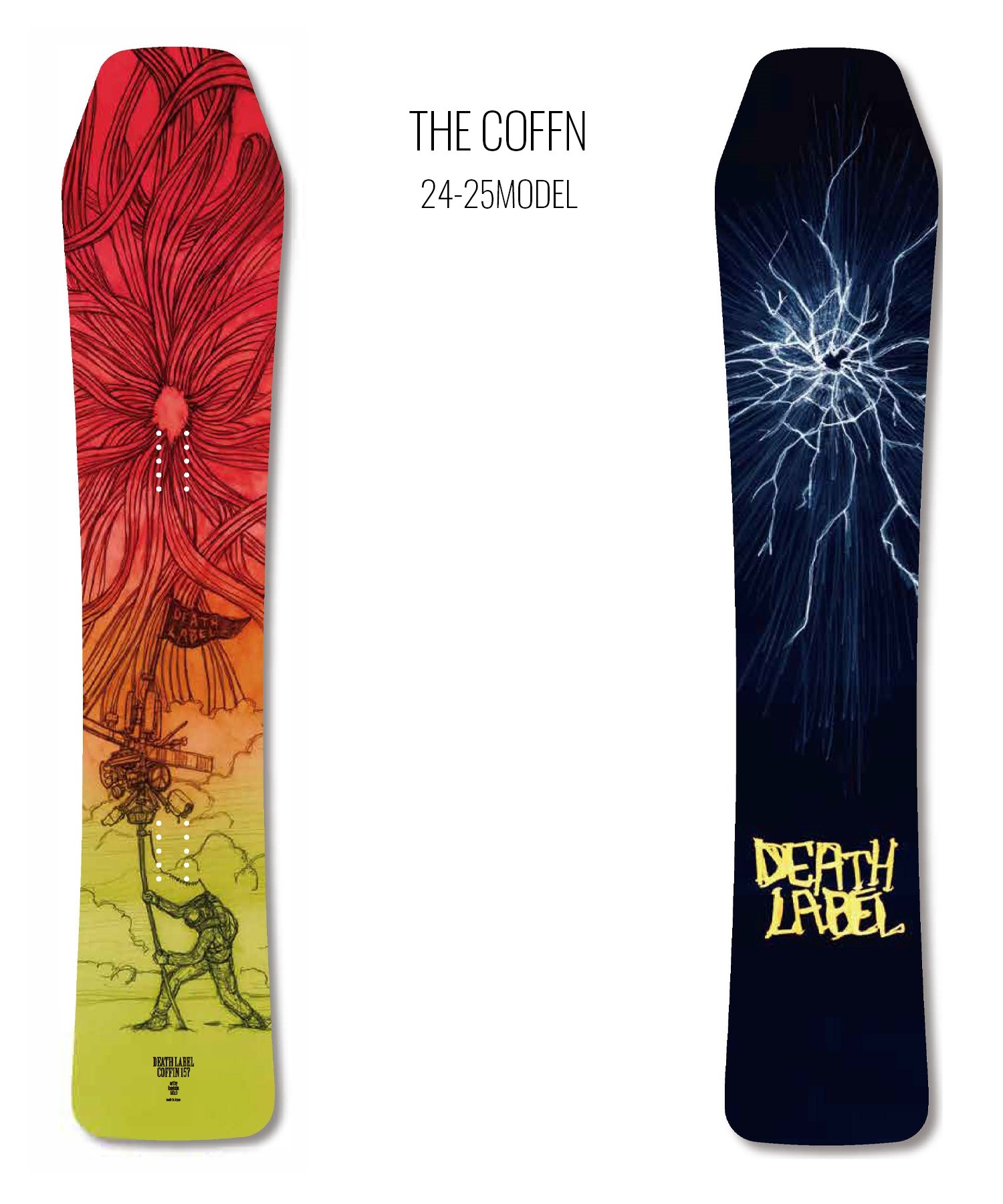 DEATH LABEL】THE COFFIN Snowboard deck - www.trekdriving.com.au