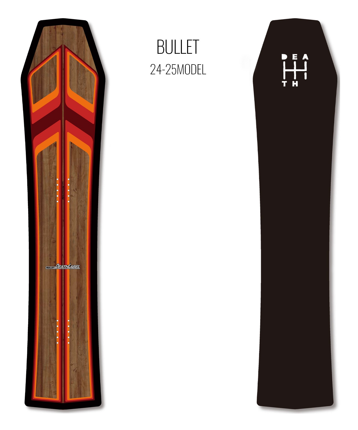 【早期購入】DEATHLABEL デスレーベル スノーボード 板 メンズ BULLET ムラサキスポーツ 24-25モデル LL B8(ONECOLOR-150cm)