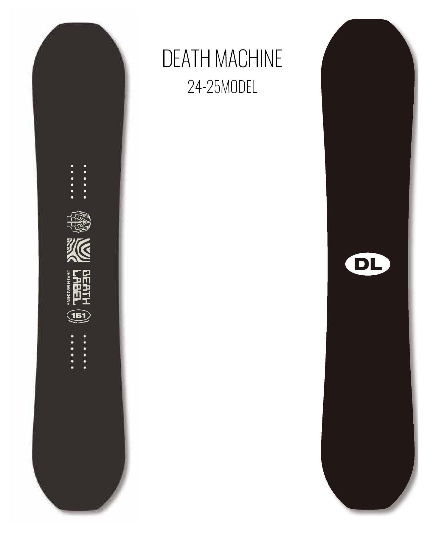 【早期購入】DEATHLABEL デスレーベル スノーボード 板 メンズ DEATH MACHINE ムラサキスポーツ 24-25モデル LL B8(ONECOLOR-148cm)