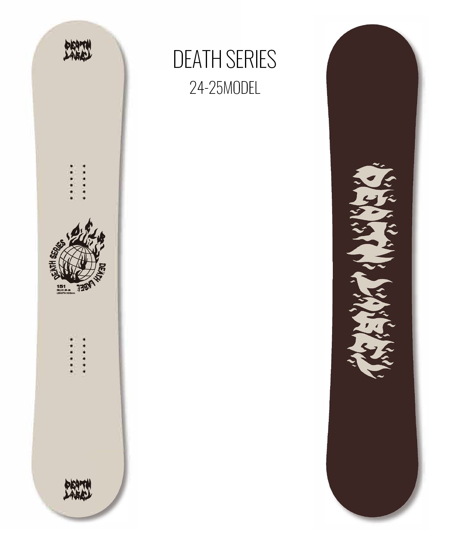 【早期購入】DEATHLABEL デスレーベル スノーボード 板 メンズ DEATH SERIES ムラサキスポーツ 24-25モデル LL B8(ONECOLOR-148cm)