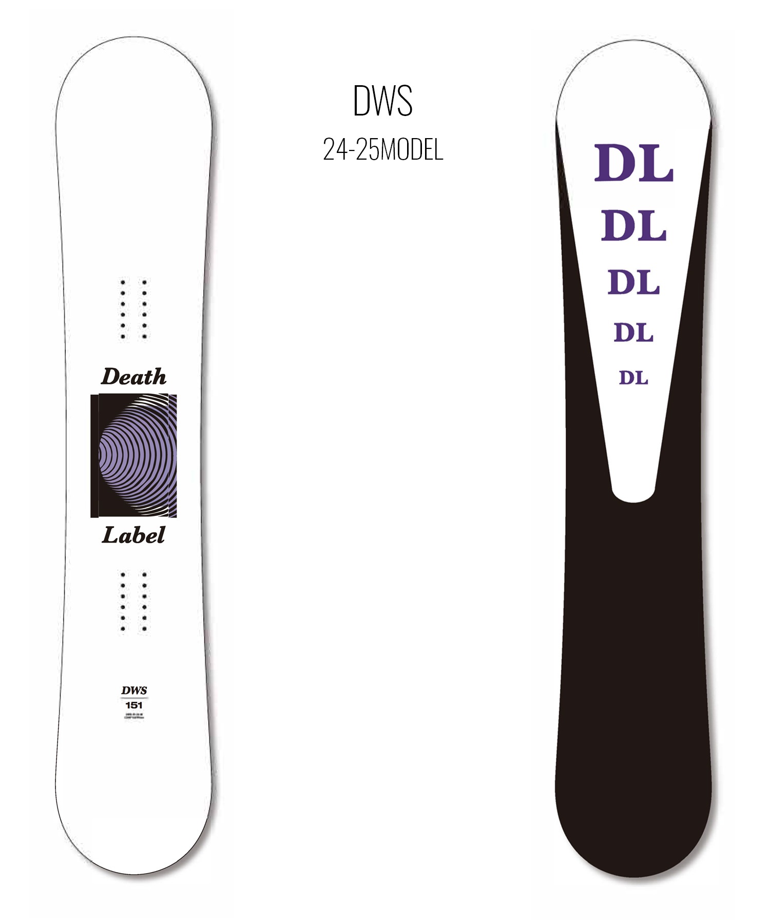 【早期購入】DEATHLABEL デスレーベル スノーボード 板 ユニセックス DWS ムラサキスポーツ 24-25モデル LL B8(WHT-137cm)