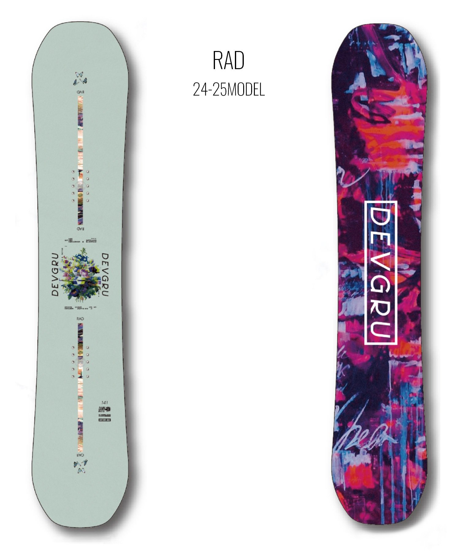 【早期購入】DEVGRU デブグル スノーボード 板 レディース RAD ムラサキスポーツ 24-25モデル LL B15(ONECOLOR-138cm)