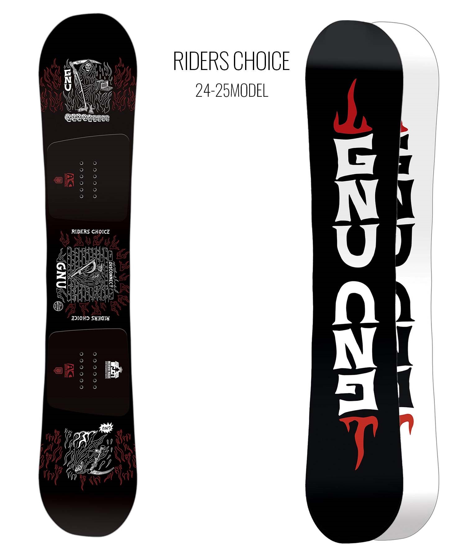 【早期購入】GNU グヌー スノーボード 板 メンズ RIDERS CHOICE ムラサキスポーツ 24-25モデル LL A26(BK-151.5cm)