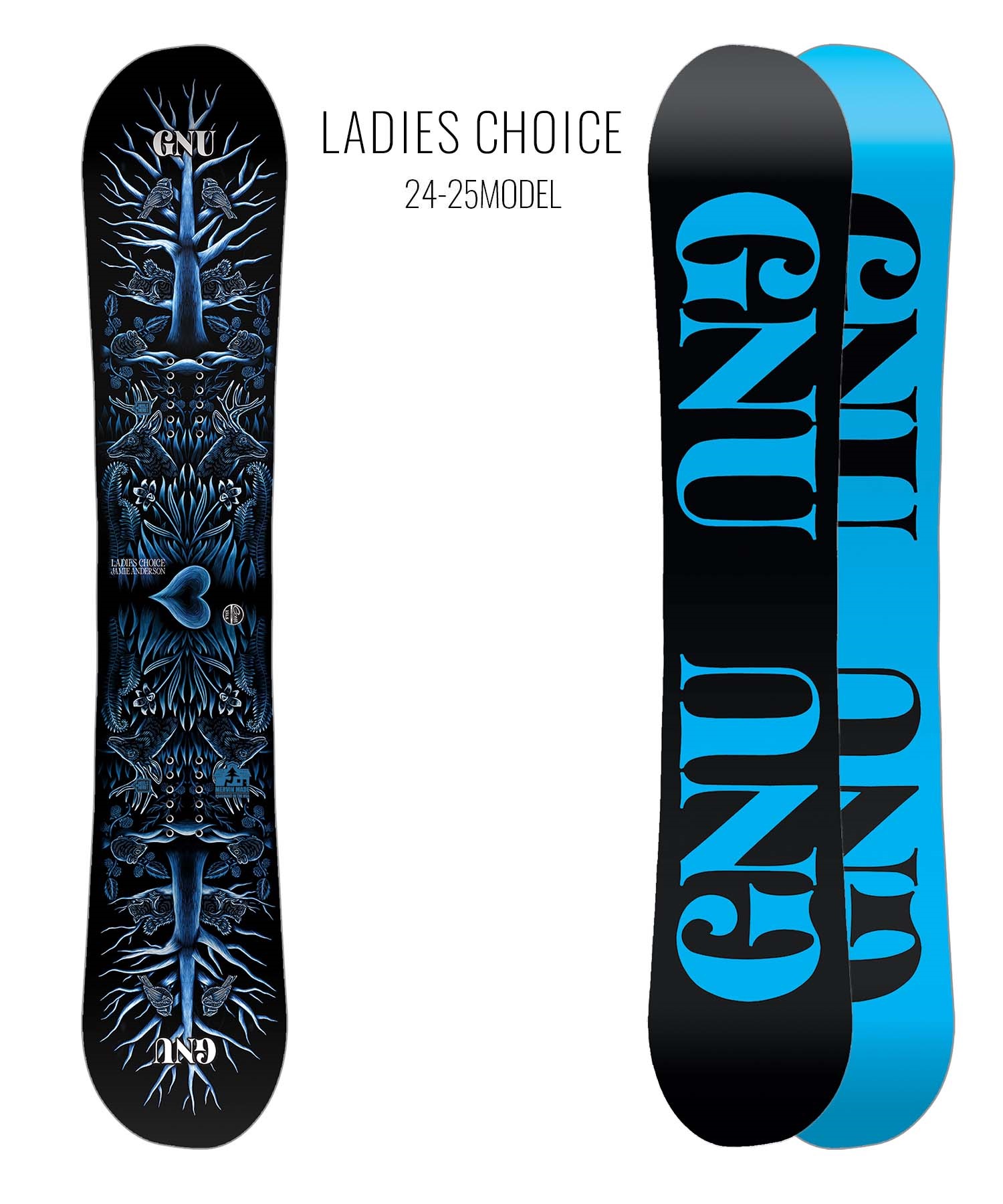 【早期購入】GNU グヌー スノーボード 板 レディース LADIES CHOICE ムラサキスポーツ 24-25モデル LL A26(BK-139.5cm)