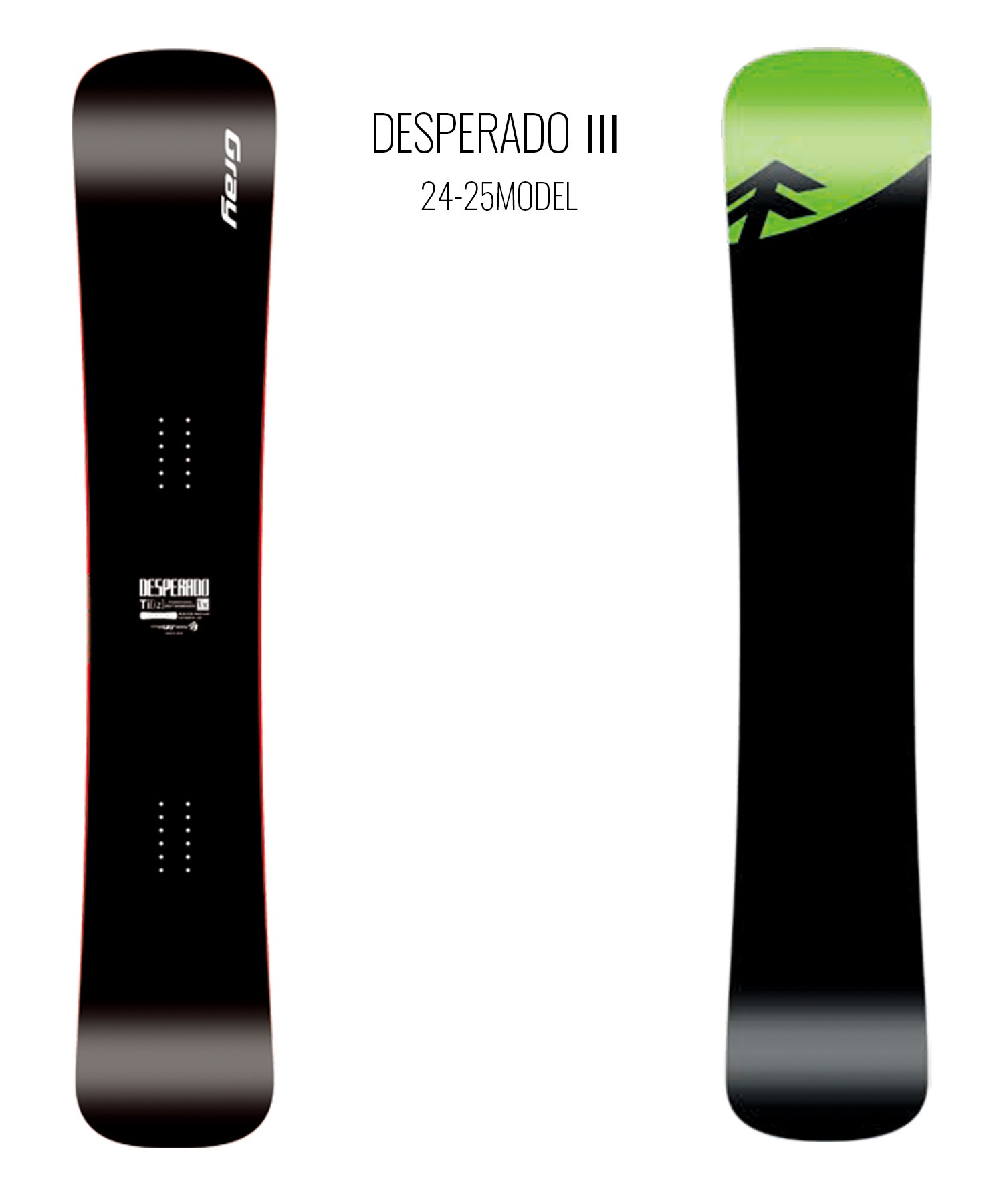 【早期購入/店頭受取対象外】GRAY グレイ スノーボード 板 メンズ カービング DESPERADO Ⅲ ムラサキスポーツ 24-25モデル LL B29(ONECOLOR-157cm)