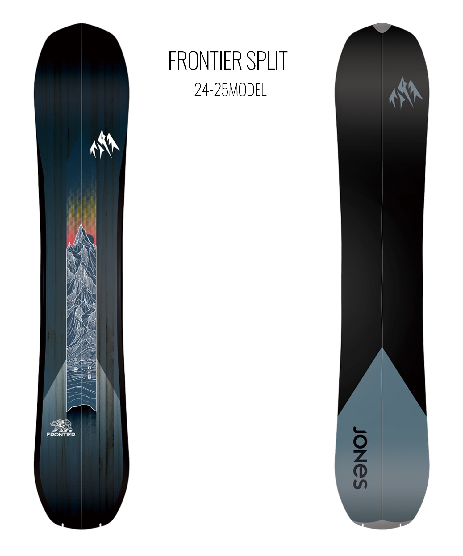 【早期購入】JONES ジョーンズ スノーボード 板 メンズ スプリット FRONTIER SPLIT ムラサキスポーツ 24-25モデル LL B15(ONECOLOR-152cm)