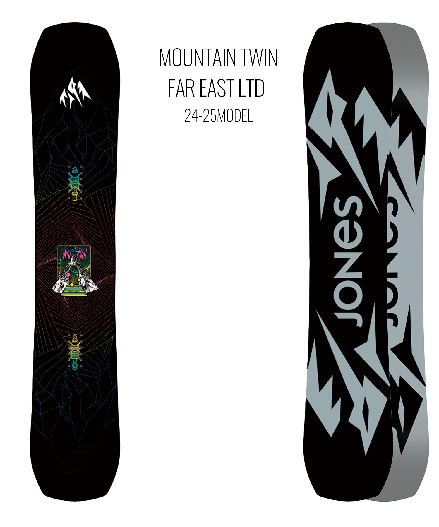 【早期購入】JONES ジョーンズ スノーボード 板 メンズ 日本限定 MOUNTAIN TWIN FAR EAST LTD ムラサキスポーツ 24-25モデル LL B15(ONECOLOR-143cm)