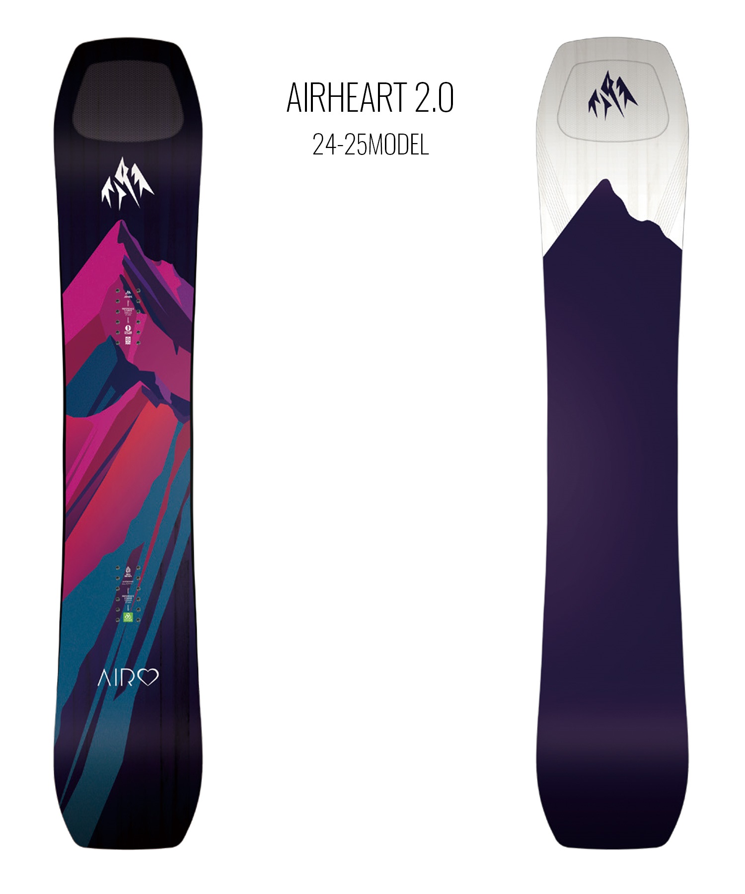 【早期購入】JONES ジョーンズ スノーボード 板 レディース AIRHEART 2.0 ムラサキスポーツ 24-25モデル LL B15(ONECOLOR-143cm)