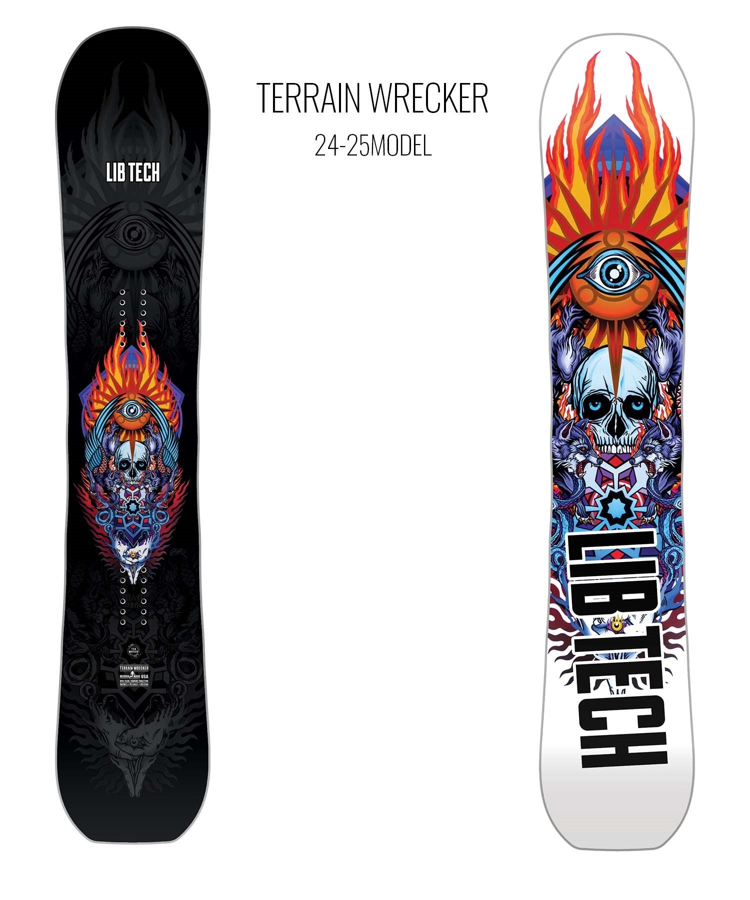 【早期購入】LIBTECH リブテック スノーボード 板 メンズ TERRAIN WRECKER ムラサキスポーツ 24-25モデル LL A26(BK-152cm)