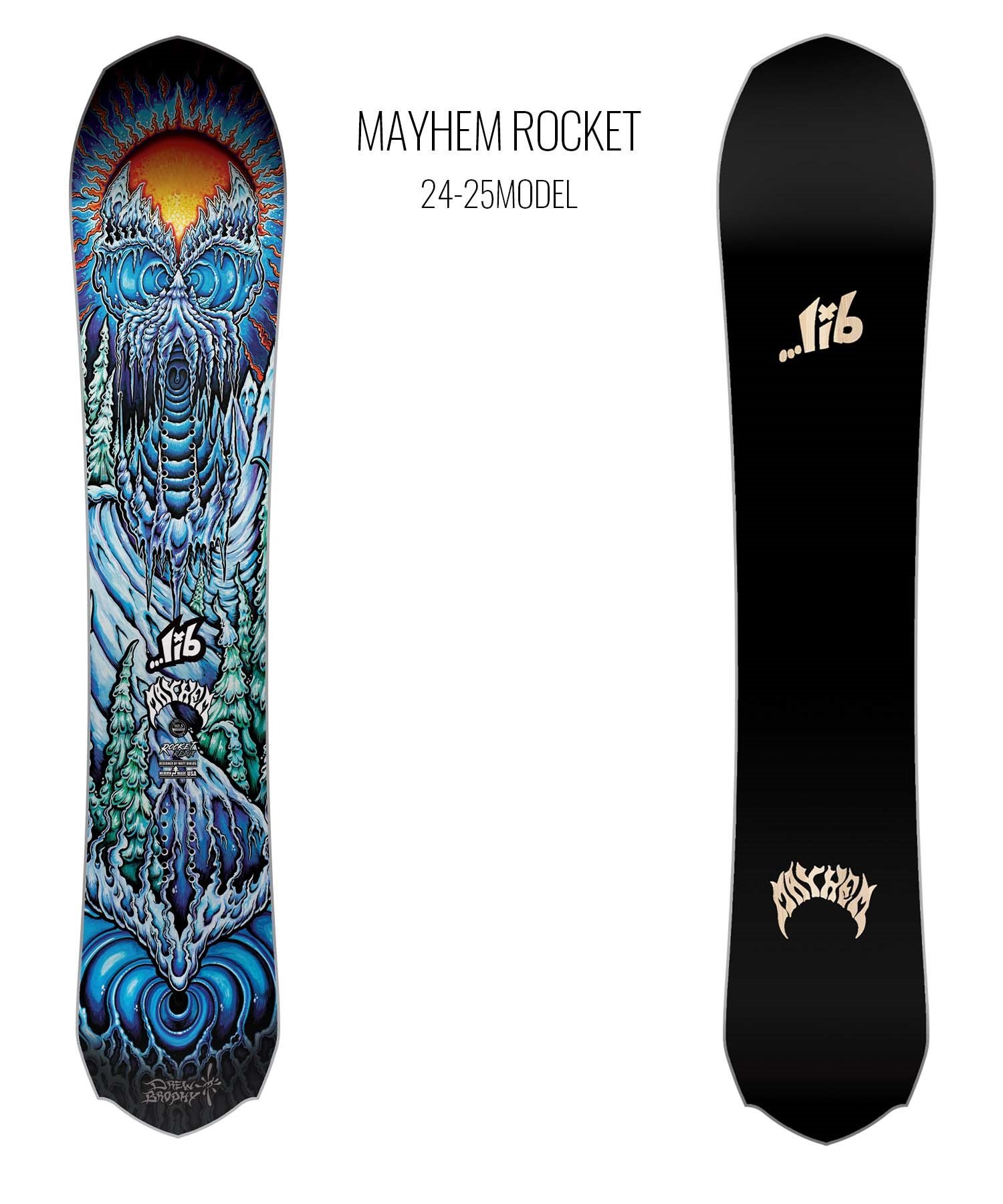 【早期購入】LIBTECH リブテック スノーボード 板 メンズ メイヘム MAYHEM ROCKET ムラサキスポーツ 24-25モデル LL A26(BK-152.5cm)