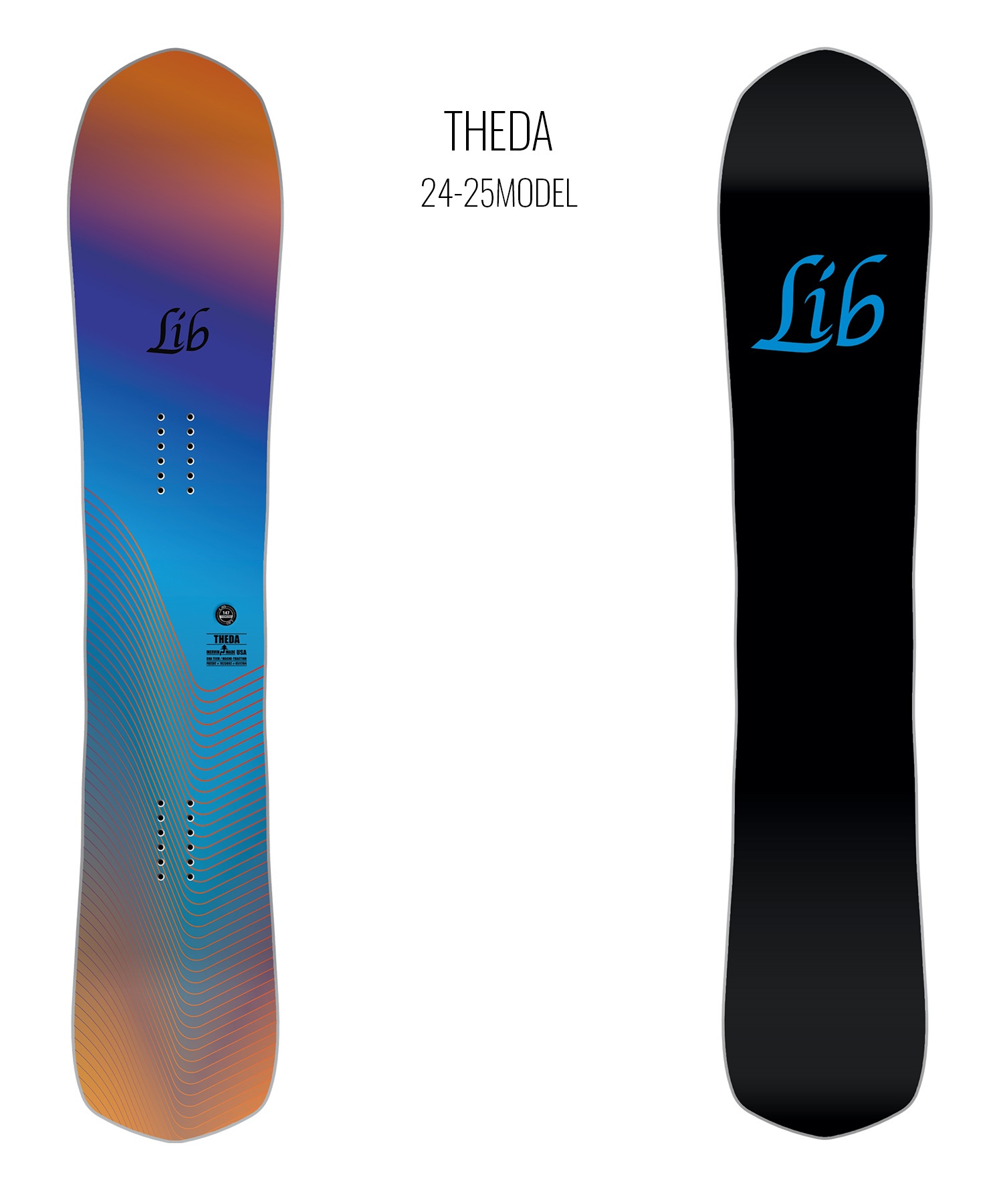 LIBTECH リブテック スノーボード 板 レディース THEDA ムラサキスポーツ 24-25モデル LL I26(BLOR-144cm)