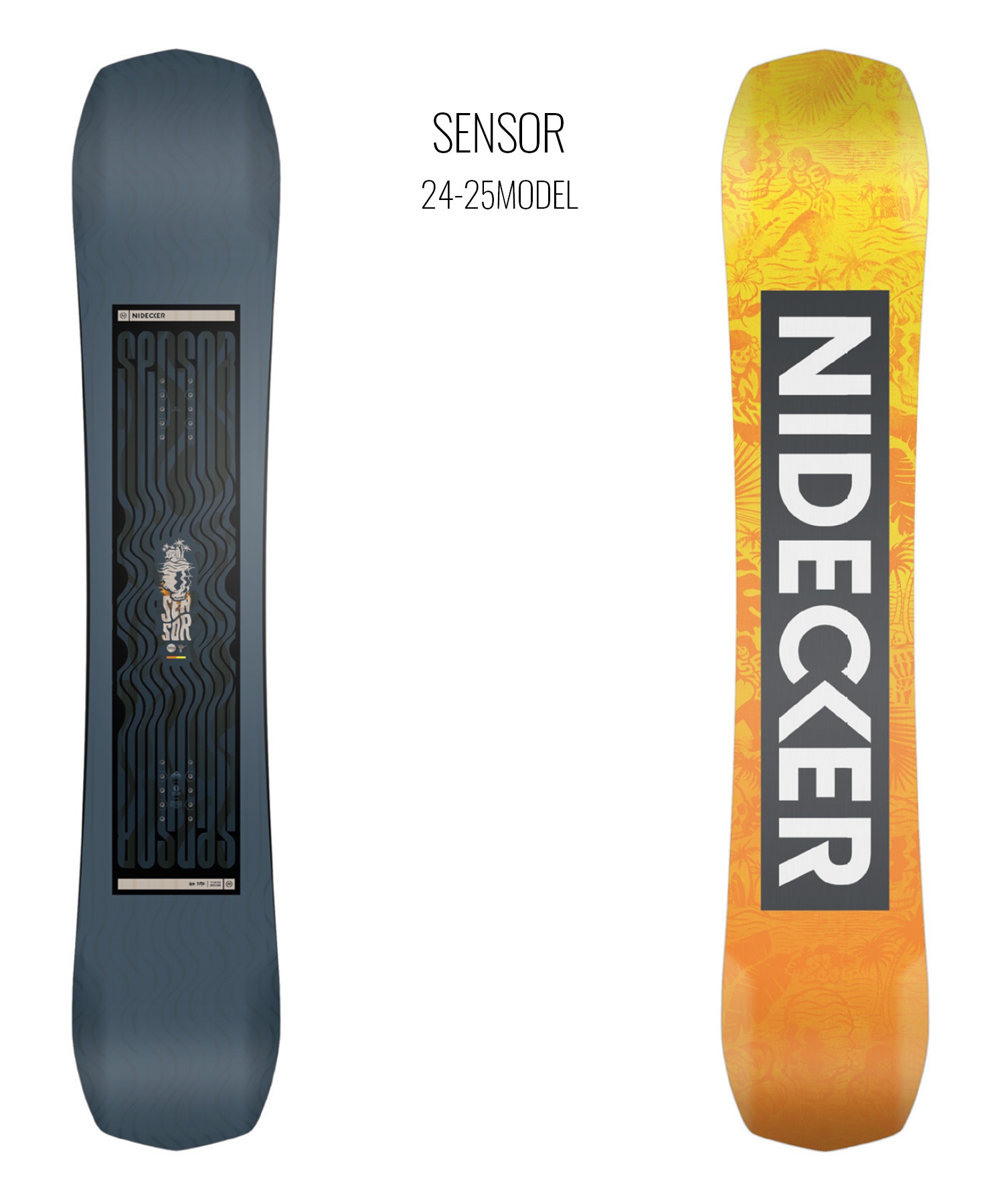 【早期購入】NIDECKER ナイデッカー スノーボード 板 メンズ SENSOR ムラサキスポーツ 24-25モデル LL E2(ONECOLOR-139cm)